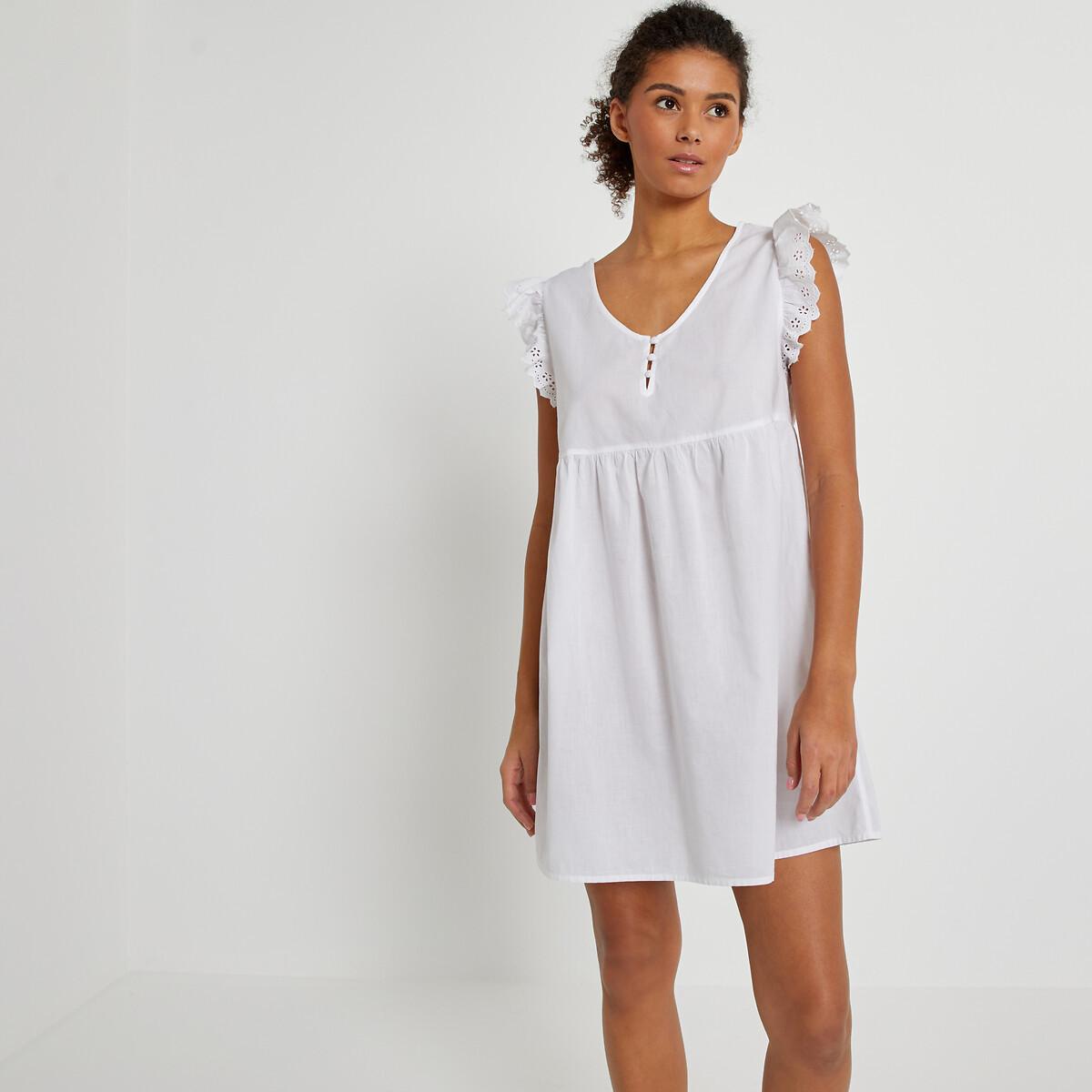 Nachthemd Damen Weiss 34 von La Redoute Collections