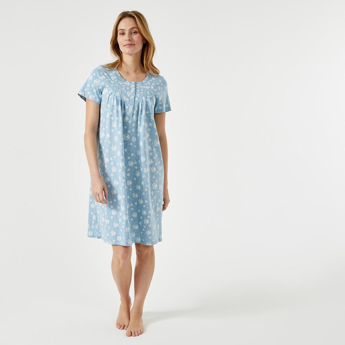 Nachthemd Mit Floralem Print Damen Weiss Bedruckt 38 von La Redoute Collections