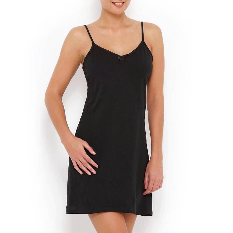 Nachthemd Mit Schmalen Trägern Damen Schwarz 38 von La Redoute Collections