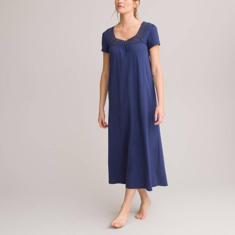 Nachthemd Mit Spitze Damen Blau 33/34 von La Redoute Collections