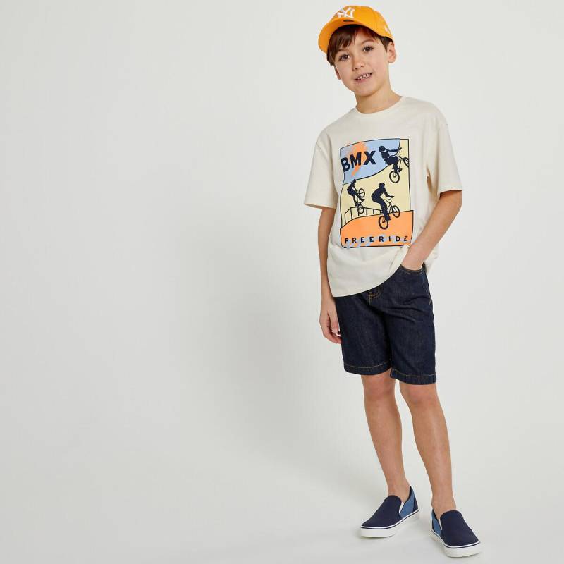 Oversized-t-shirt Mit Bmx-print Vorne Jungen Weiss 102 von La Redoute Collections