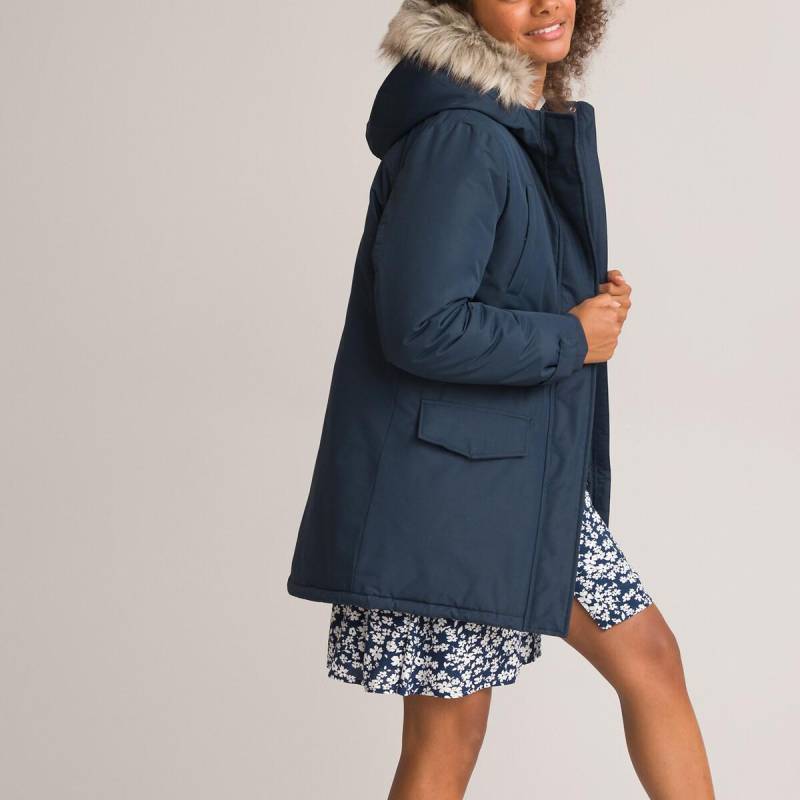 Parka Mit Kapuze Mädchen Blau 134/140 von La Redoute Collections