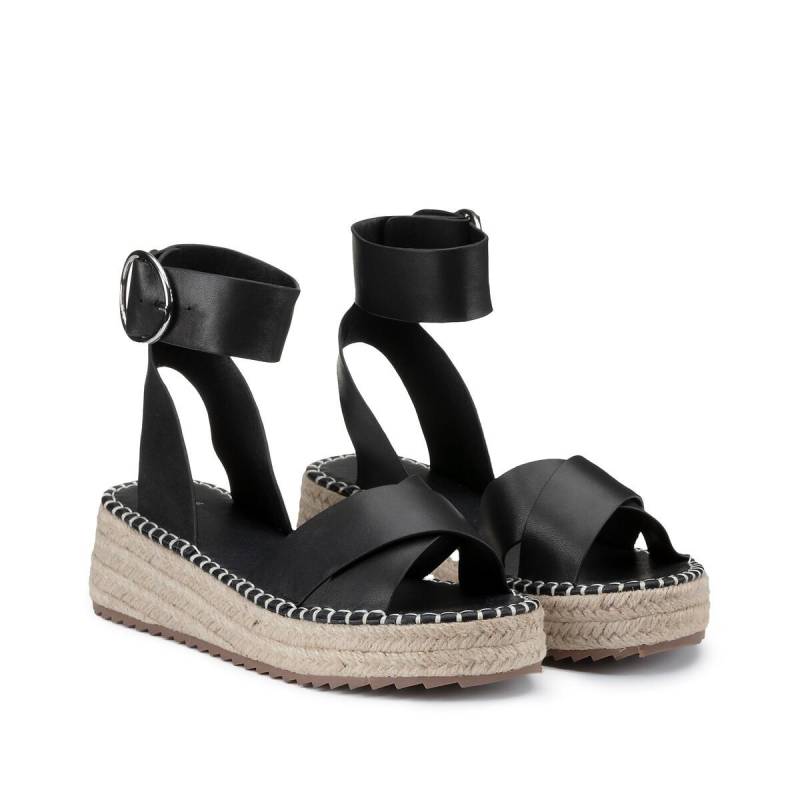 Plateau-sandalen Damen Schwarz 36 von La Redoute Collections