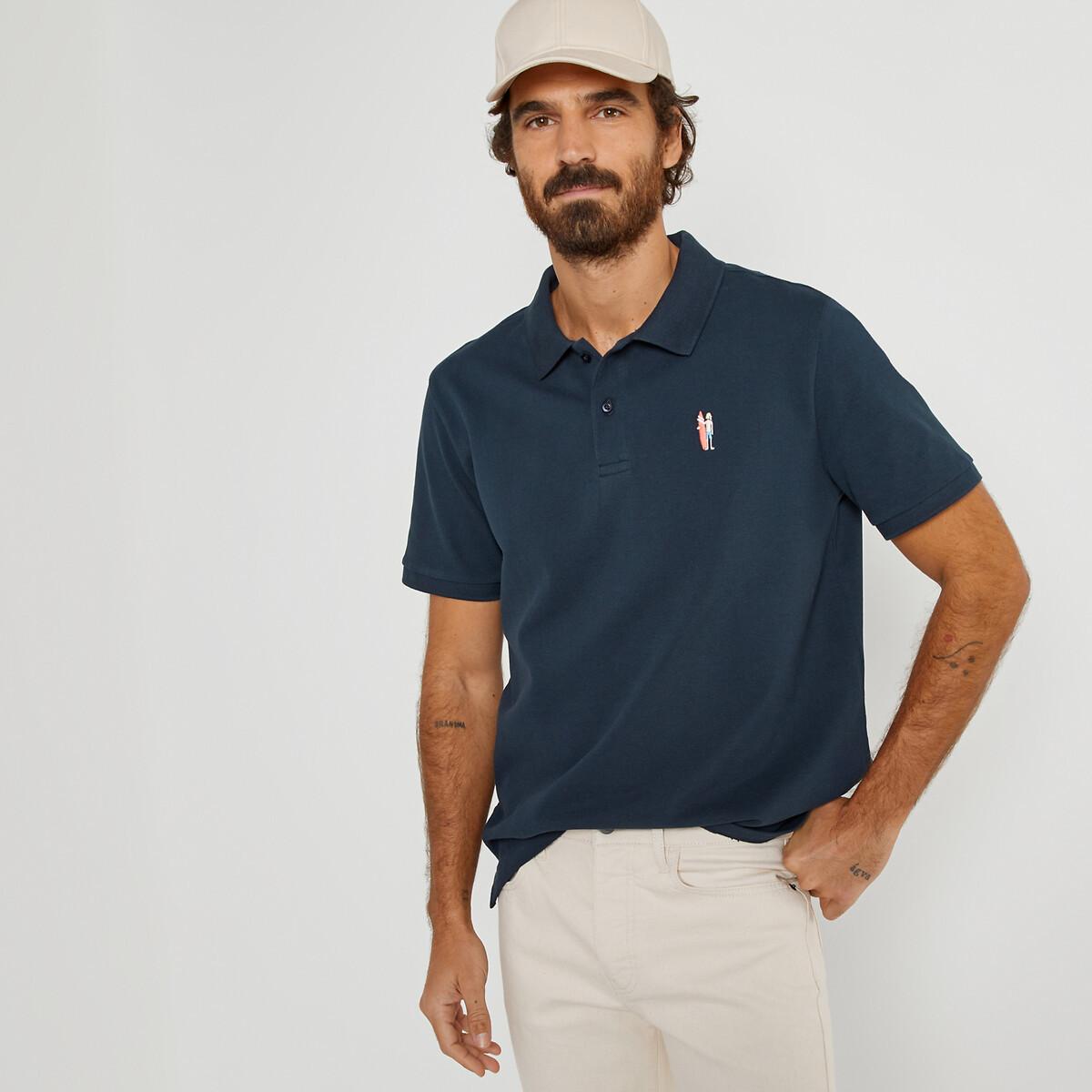 Poloshirt Herren Blau S von La Redoute Collections