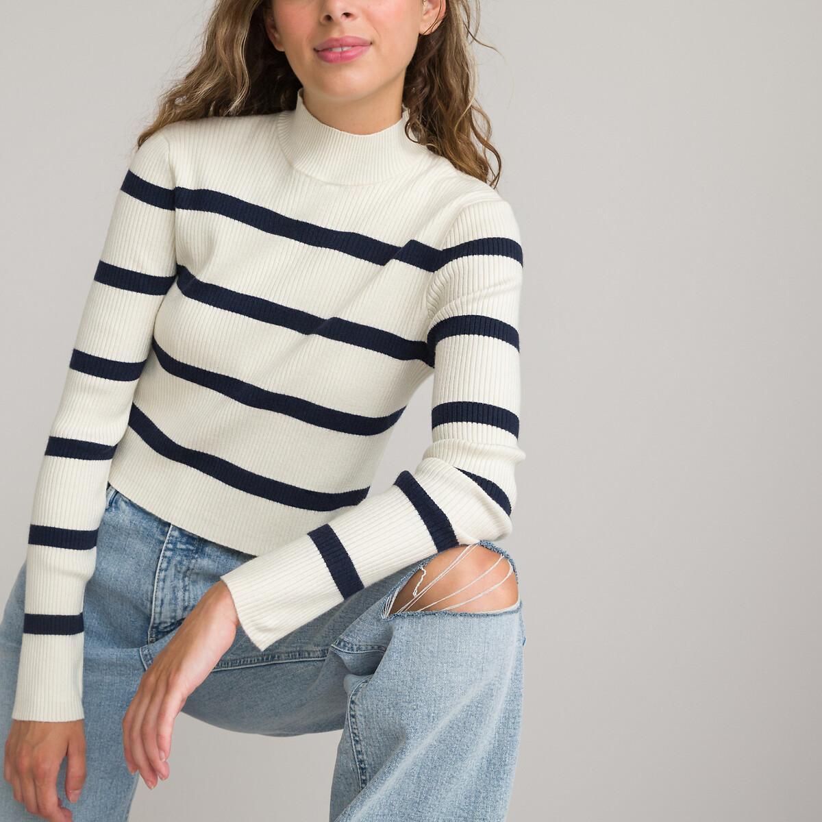 Pull Cropped Mädchen Blau S von La Redoute Collections