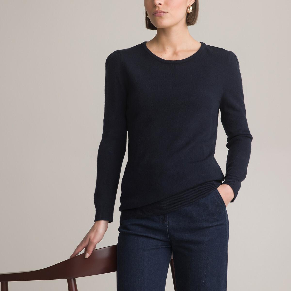 Pullover Mit Rundem Ausschnitt Damen Blau 42 von La Redoute Collections