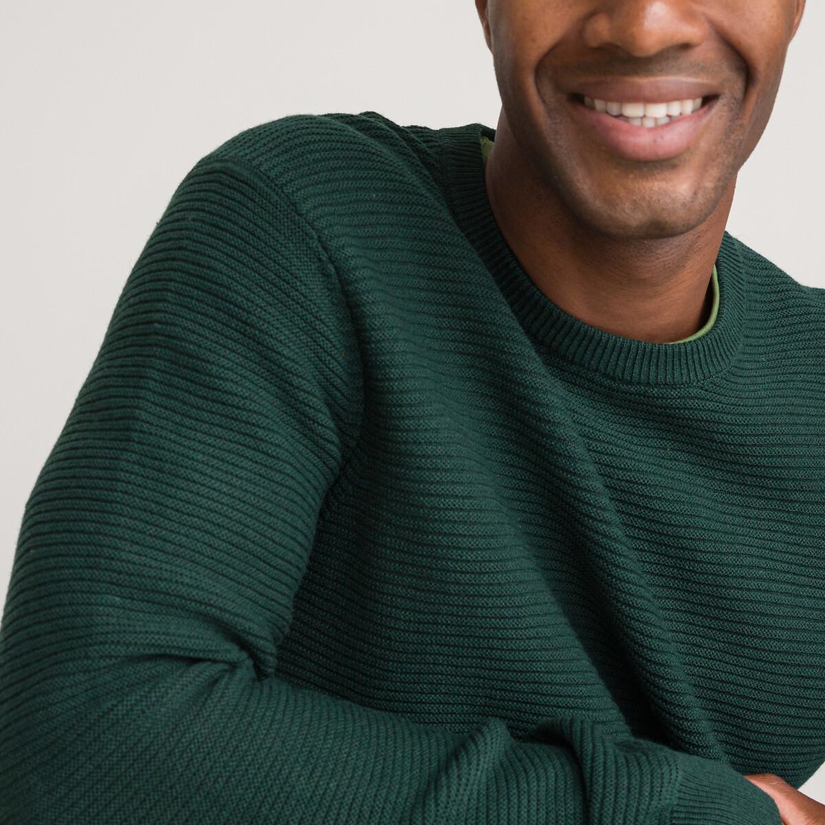 Pullover Mit Rundem Ausschnitt Herren Grün L von La Redoute Collections