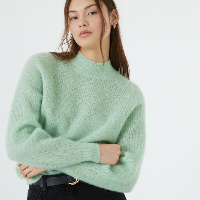 Pullover Mit Stehkragen Damen Grün S von La Redoute Collections