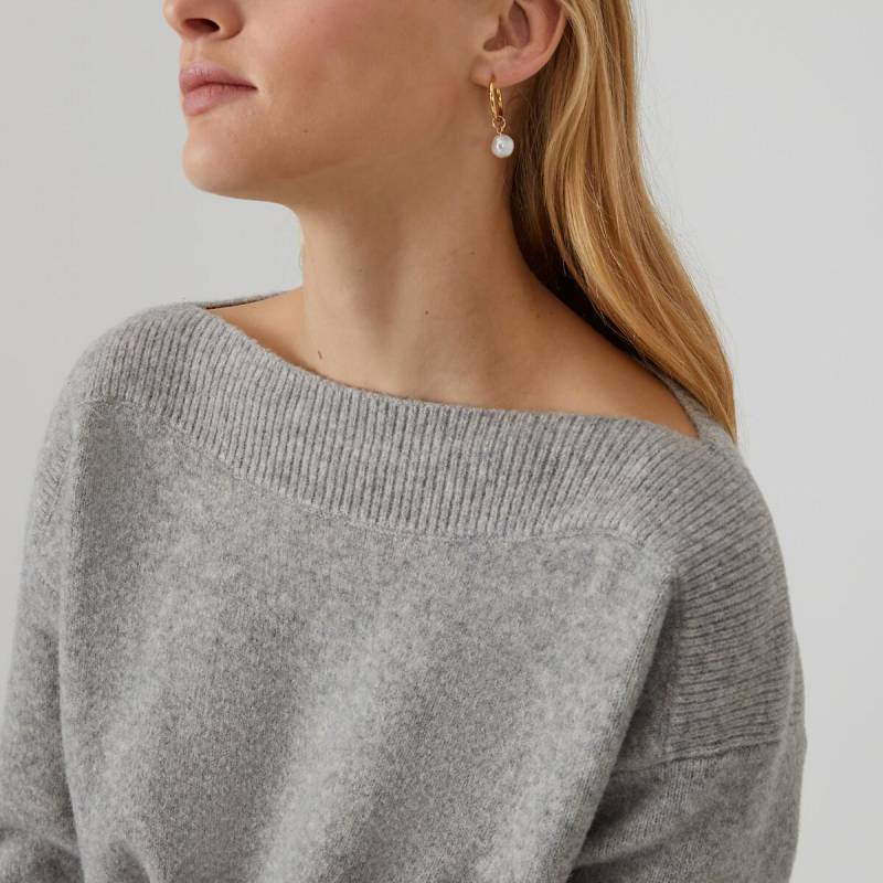 Pullover Mit U-boot-ausschnitt Damen Grau L von La Redoute Collections