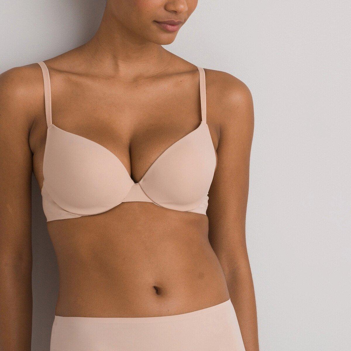 Push-up-bh Aus Mikrofaser Damen Nude B/85 von La Redoute Collections