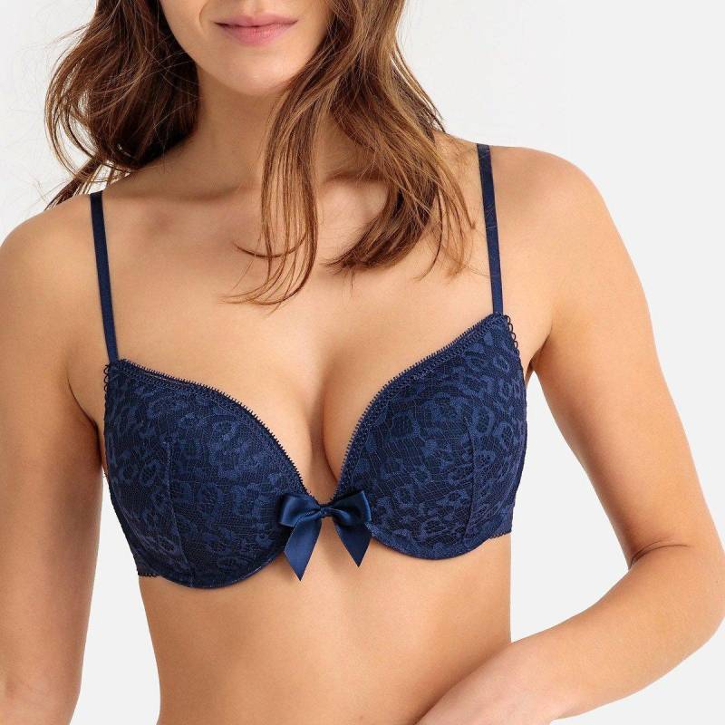 Push-up-bh Belis Aus Spitze Damen Blau B/65 von La Redoute Collections