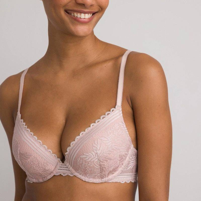 Push-up-bh Signature Jeanne Aus Spitze Damen Pink A/75 von La Redoute Collections