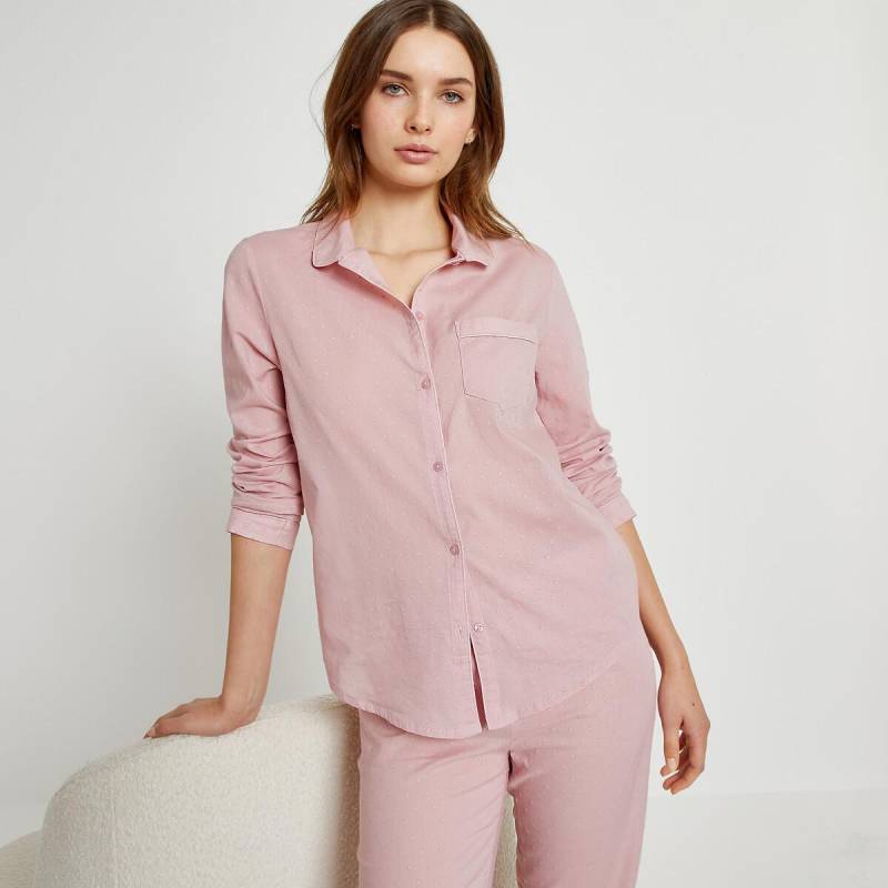 Pyjama Mit Plumetis-muster Damen Rosa 32 von La Redoute Collections