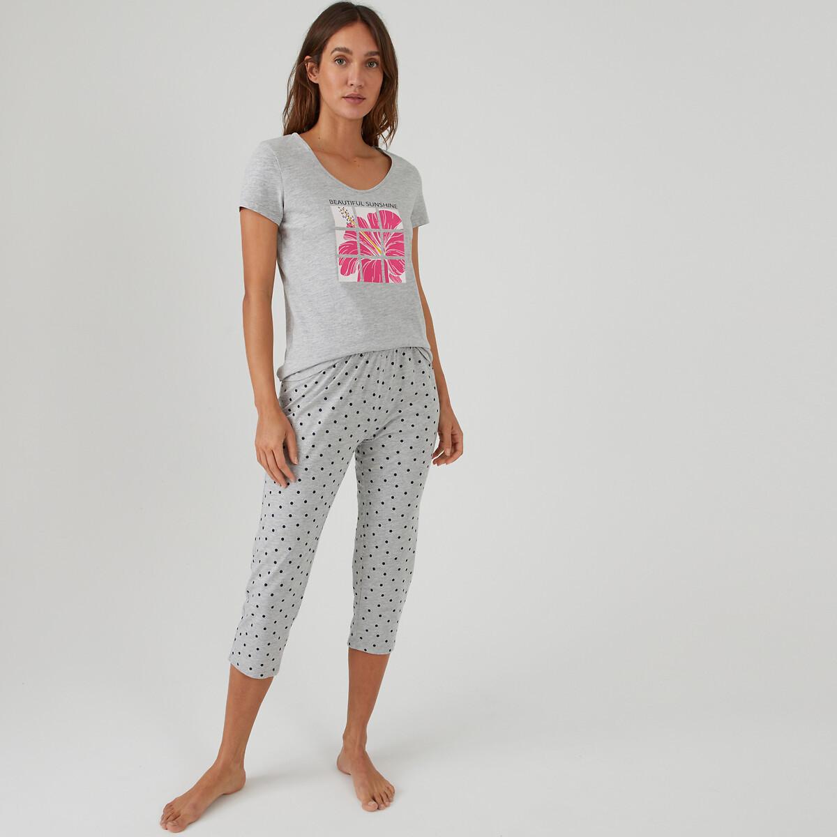 Pyjama Damen Weiss Bedruckt 42 von La Redoute Collections