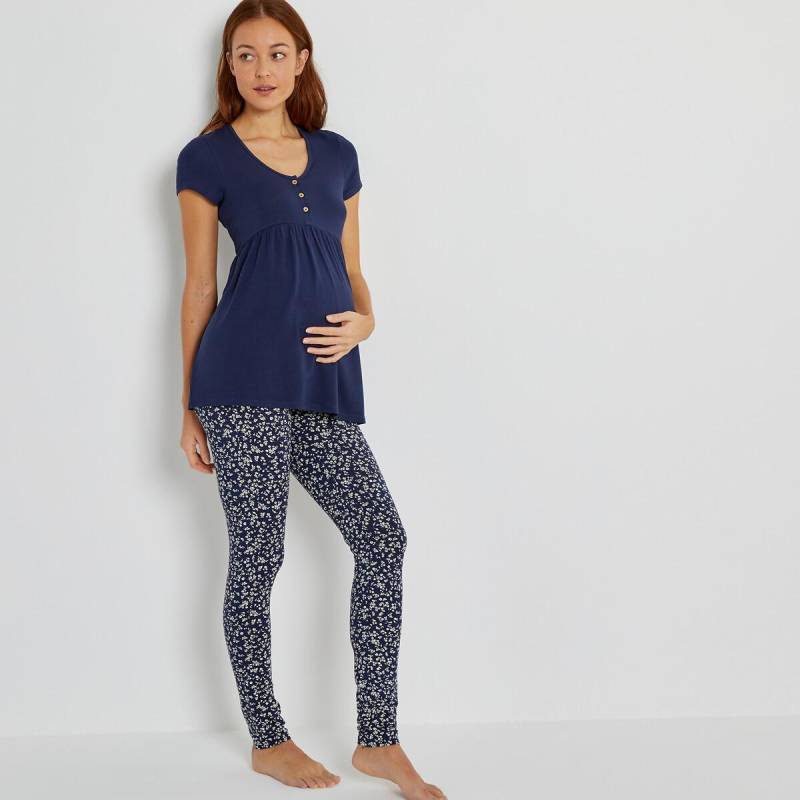 Pyjama Für Schwangerschaft Und Stillzeit Damen Blau 33/34 von La Redoute Collections