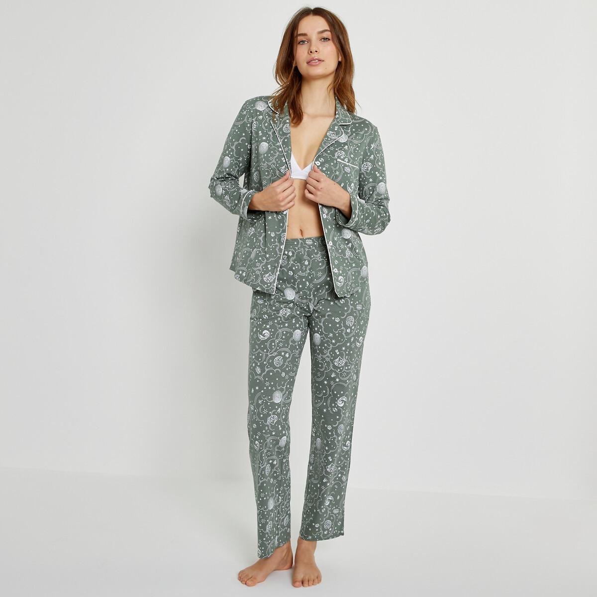 Pyjama Mit Printmuster Damen Weiss Bedruckt 33/34 von La Redoute Collections