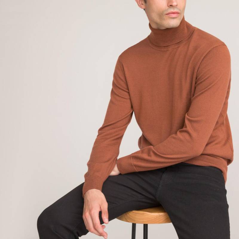 Rollkragenpullover Aus 100% Merinowolle Herren Beige 3XL von La Redoute Collections