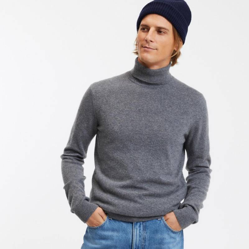 Rollkragenpullover Aus Kaschmir Herren Grau 3XL von La Redoute Collections