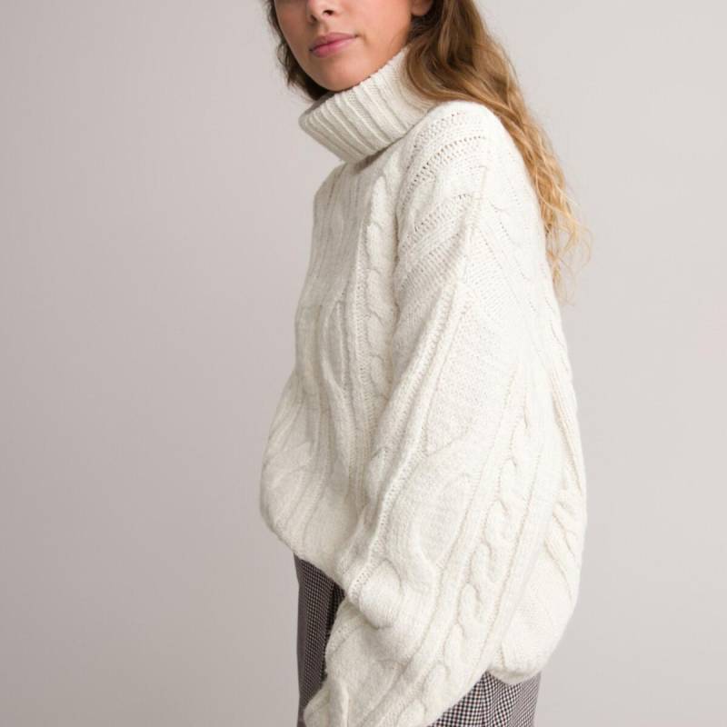 Rollkragenpullover Mädchen Beige XXS von La Redoute Collections