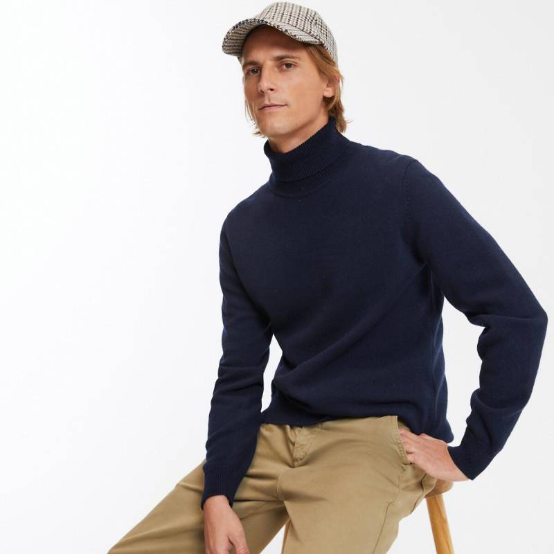 Rollkragenpullover Signature Aus Lambswool Herren Blau XL von La Redoute Collections