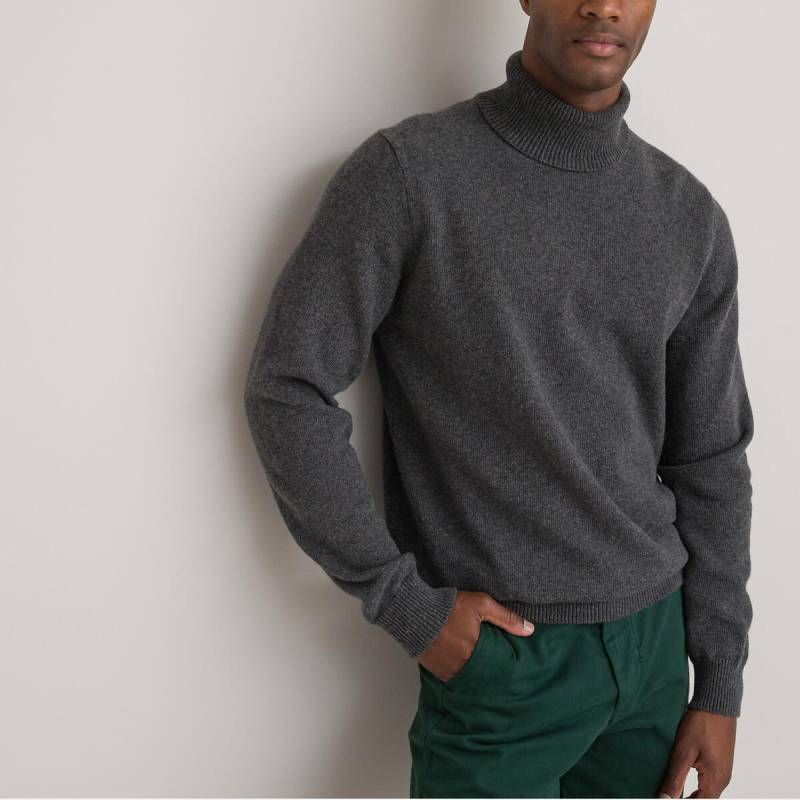 Rollkragenpullover Signature Aus Lambswool Herren Grau 3XL von La Redoute Collections