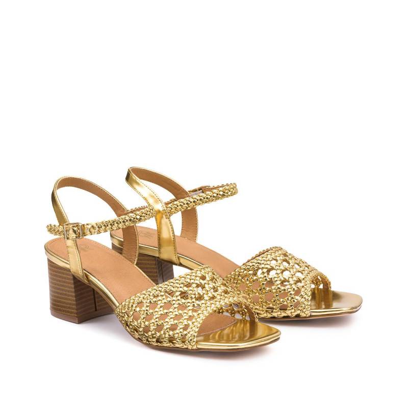 Sandaletten Damen Gold 38 von La Redoute Collections