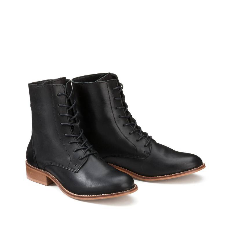 Schnürboots Damen Schwarz 36 von La Redoute Collections