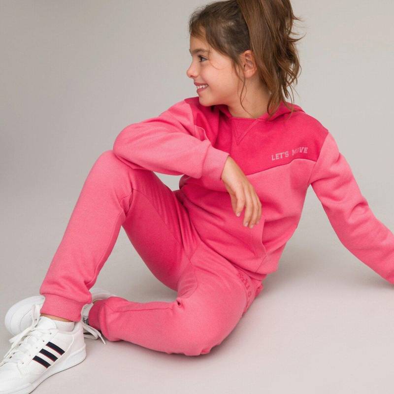 Set Aus Kapuzensweatshirt Und Jogginghose Mädchen Rosa 102 von La Redoute Collections