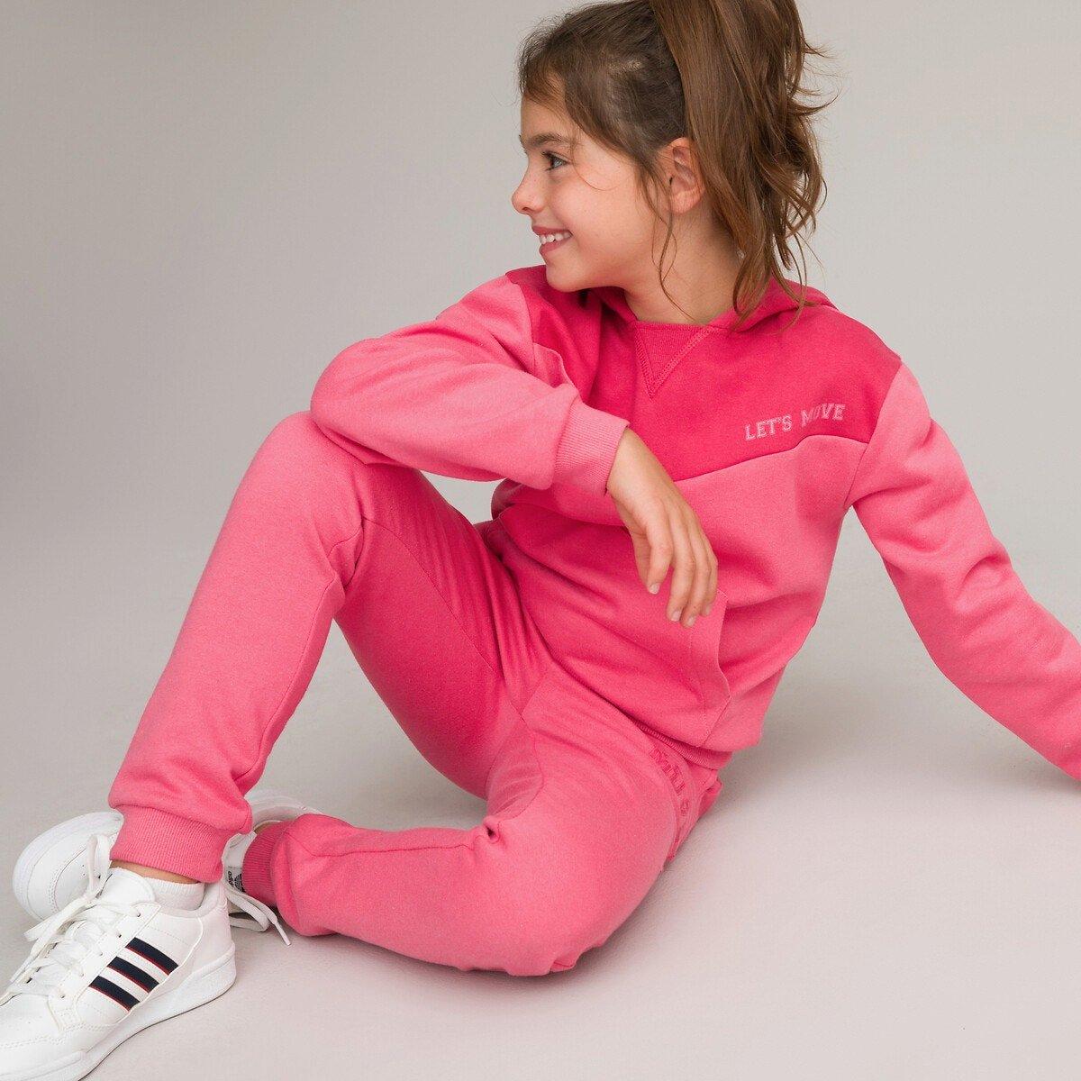 Set Aus Kapuzensweatshirt Und Jogginghose Mädchen Rosa 5-6A von La Redoute Collections