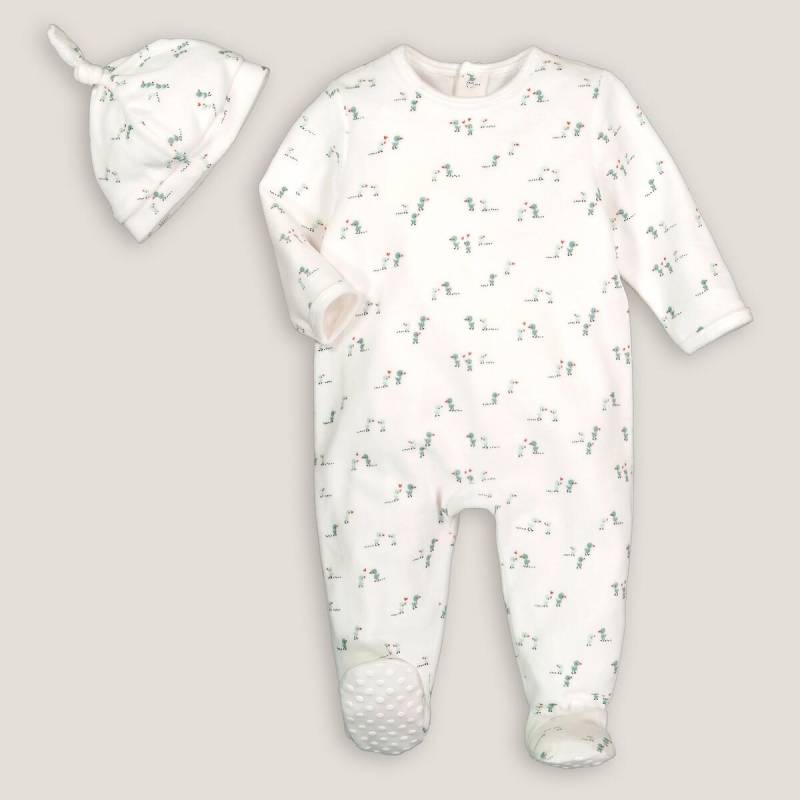 Set Aus Strampler Und Mütze Unisex Beige 12 mese von La Redoute Collections