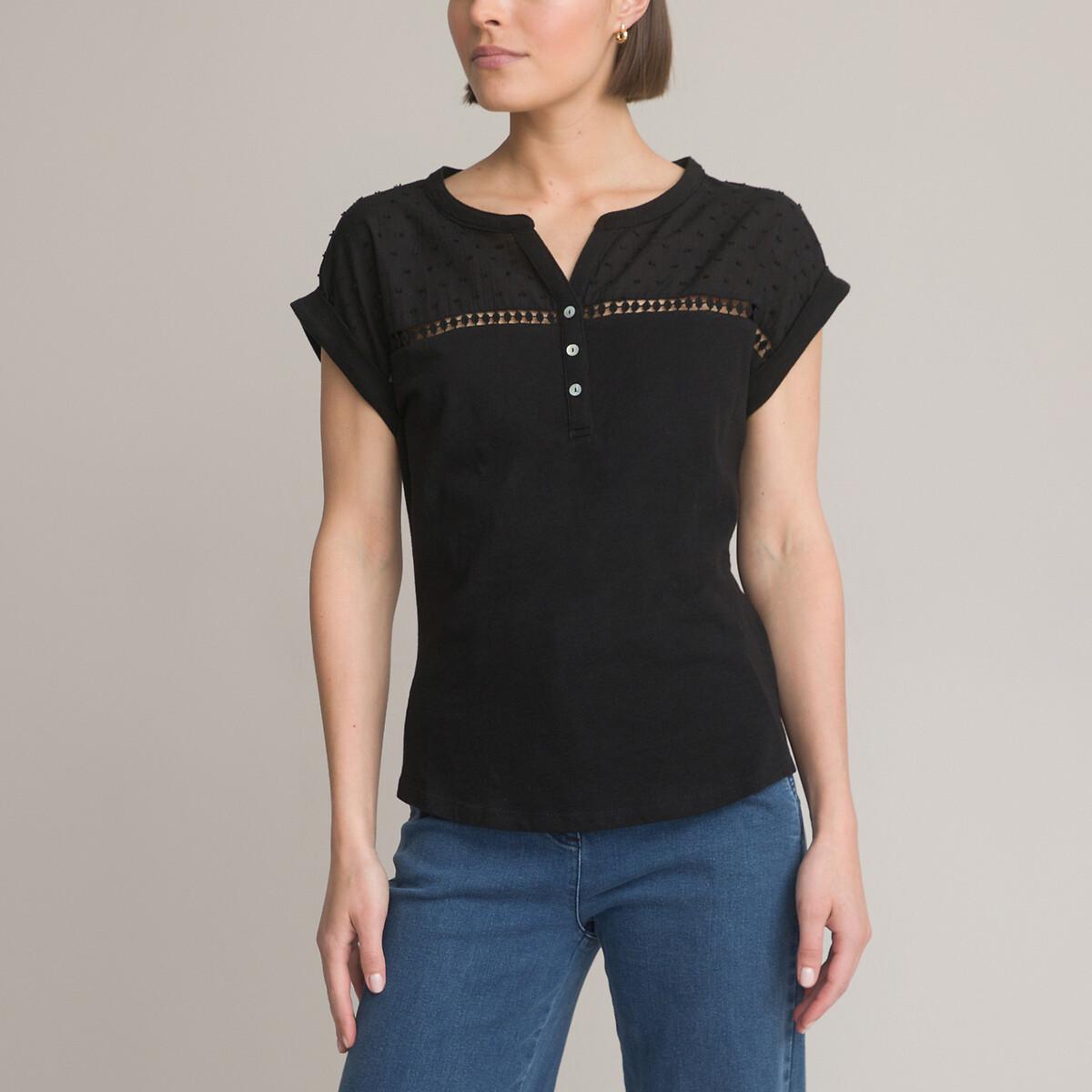 Shirt Aus Reiner Baumwolle Damen Schwarz 33/34 von La Redoute Collections