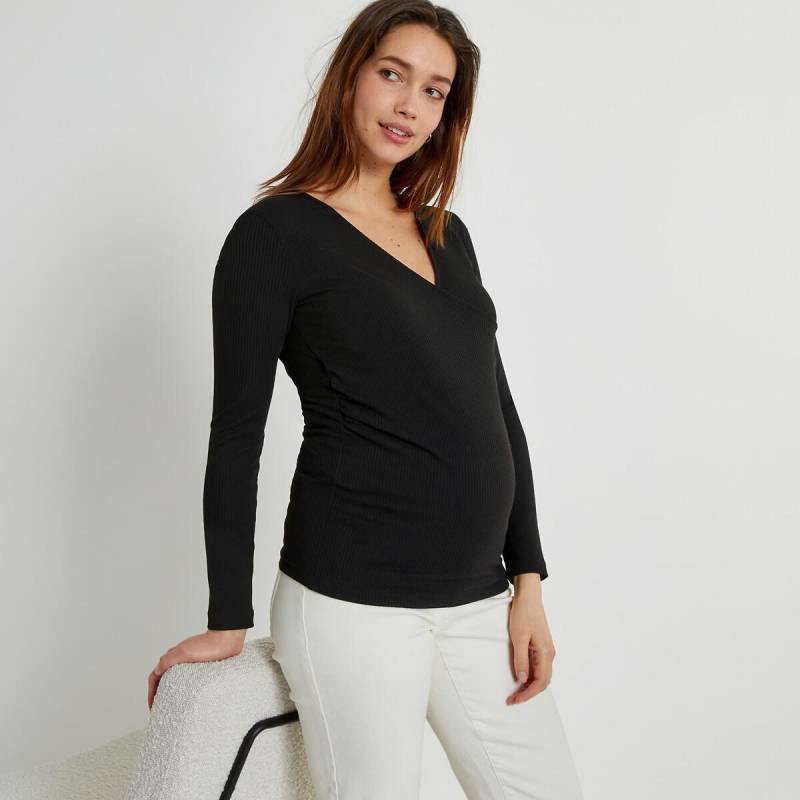 Shirt Für Schwangerschaft Und Stillzeit Damen Schwarz L von La Redoute Collections