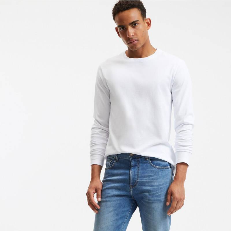 Shirt Mit Rundem Ausschnitt Herren Weiss 3XL von La Redoute Collections