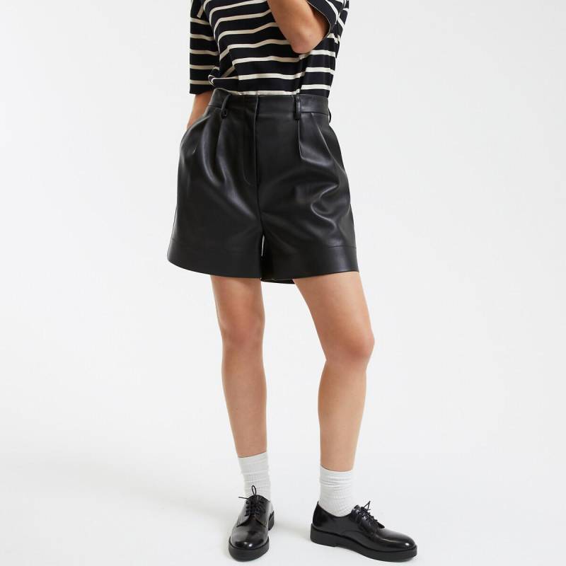 Shorts Mit Bundfalten Damen Schwarz 34 von La Redoute Collections