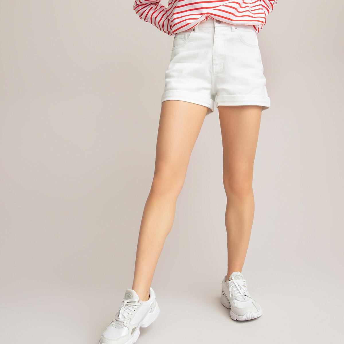 Shorts Mit Taillenbund Mädchen Weiss XS von La Redoute Collections