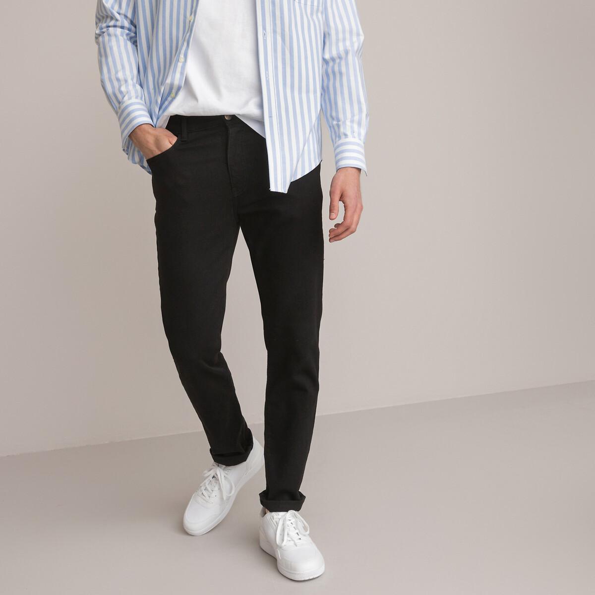 La Redoute Collections - Regular-fit-Jeans aus Bio-Baumwolle, für Herren, Schwarz, Größe 42 von La Redoute Collections