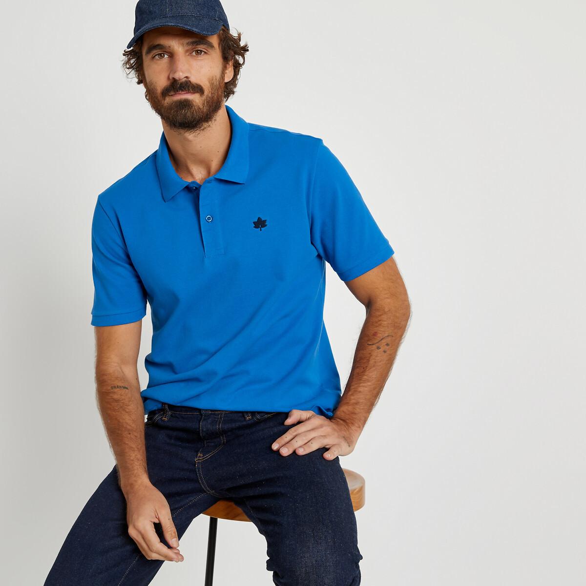 Signature Poloshirt Mit Kurzen Ärmeln Herren Blau L von La Redoute Collections