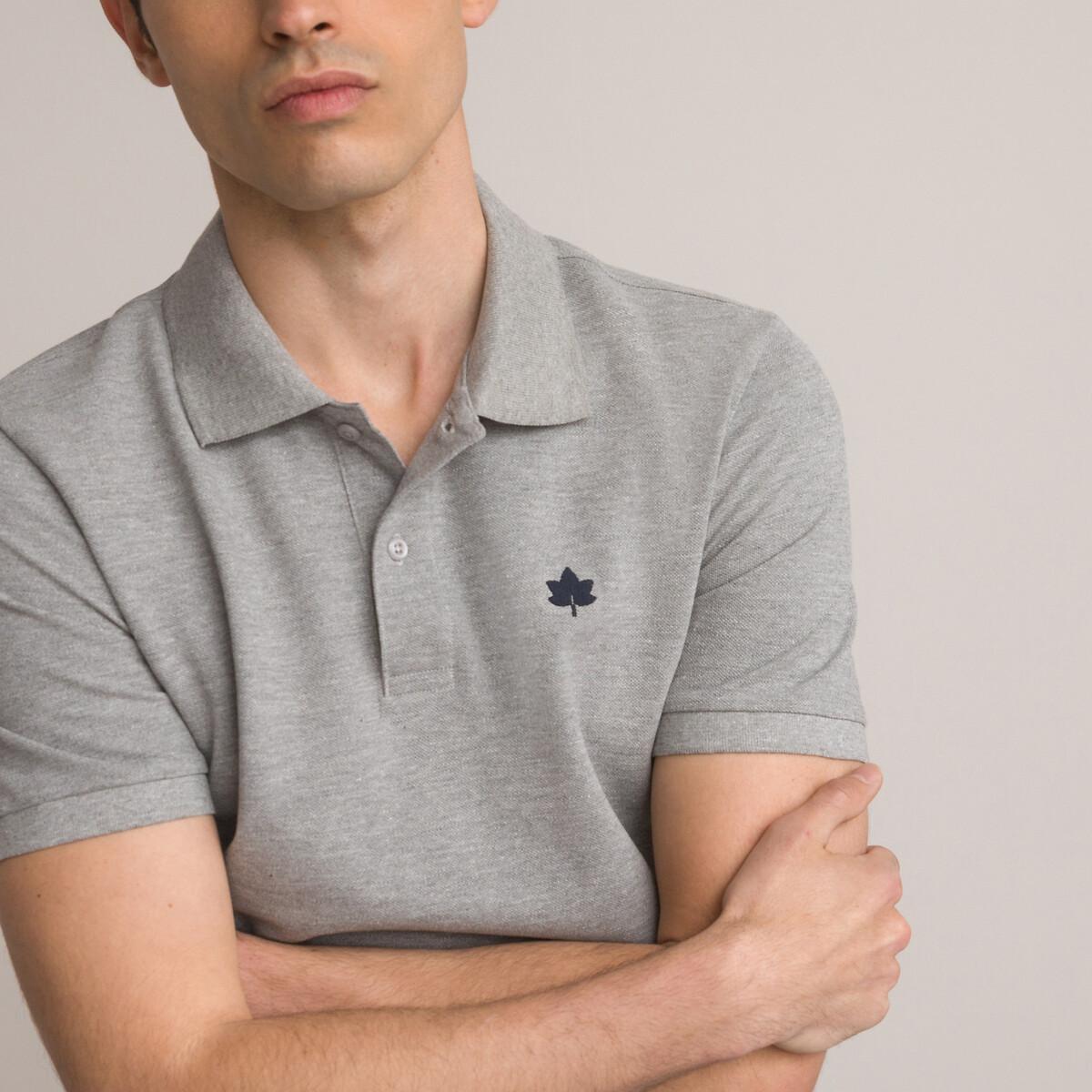 Signature Poloshirt Mit Kurzen Ärmeln Herren Grau L von La Redoute Collections