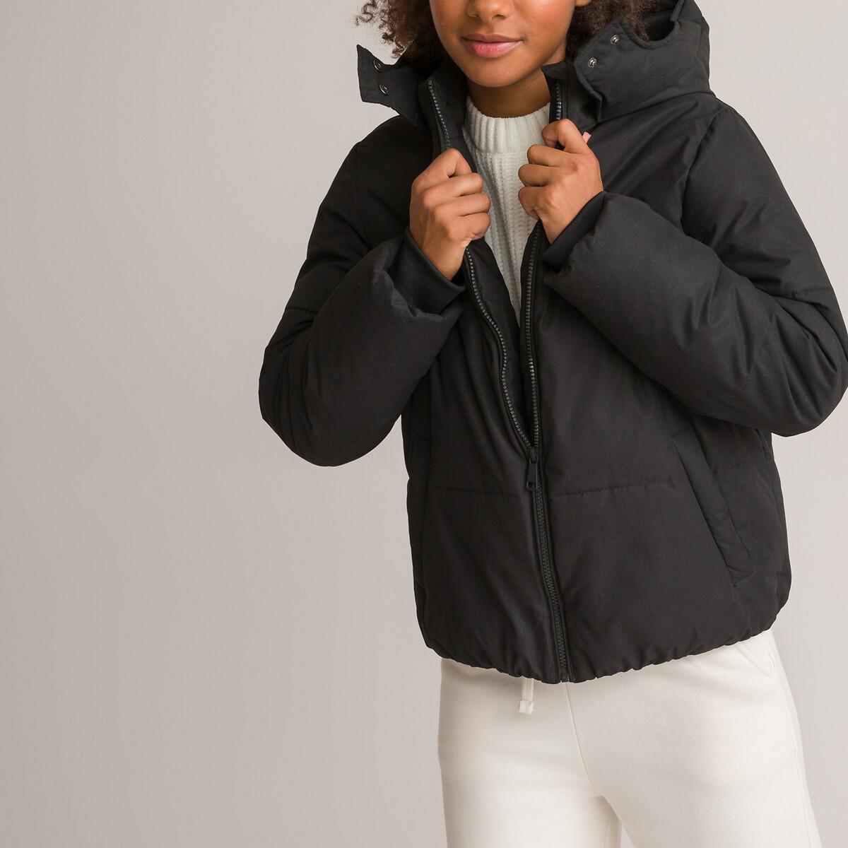 La Redoute Collections - Gesteppte Winterjacke mit Kapuze, 14A, Schwarz von La Redoute Collections