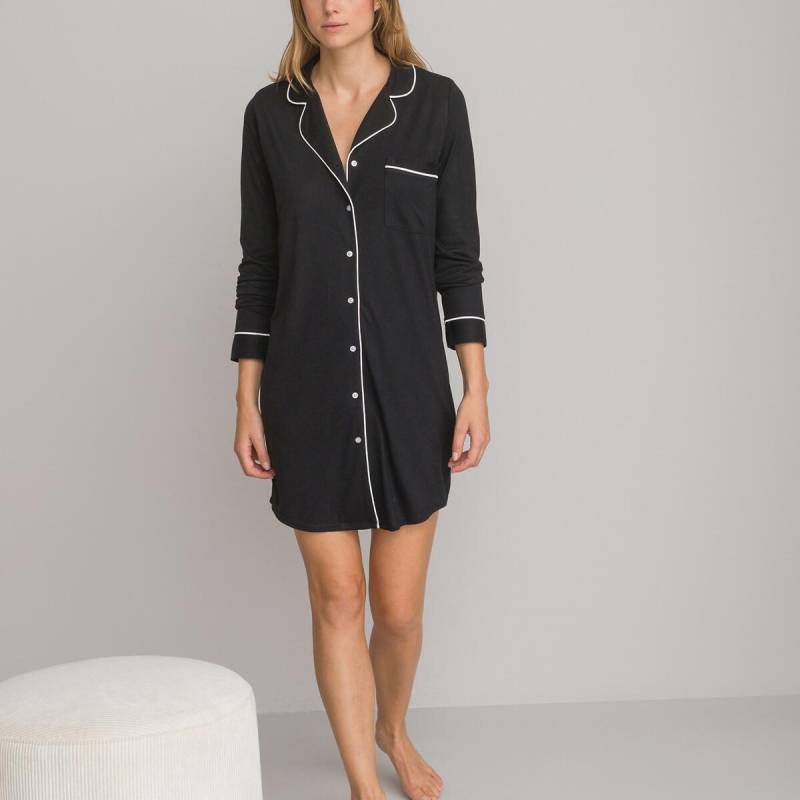 Sleepshirt Damen Schwarz 38 von La Redoute Collections