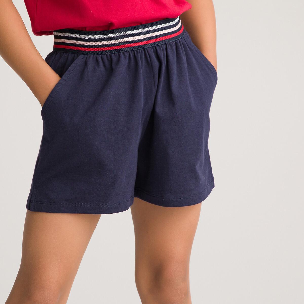 Sport-shorts Aus Baumwolle Mädchen Blau 102 von La Redoute Collections