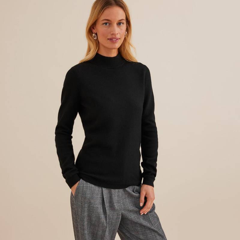 Stehkragenpullover Damen Braun 33/34 von La Redoute Collections