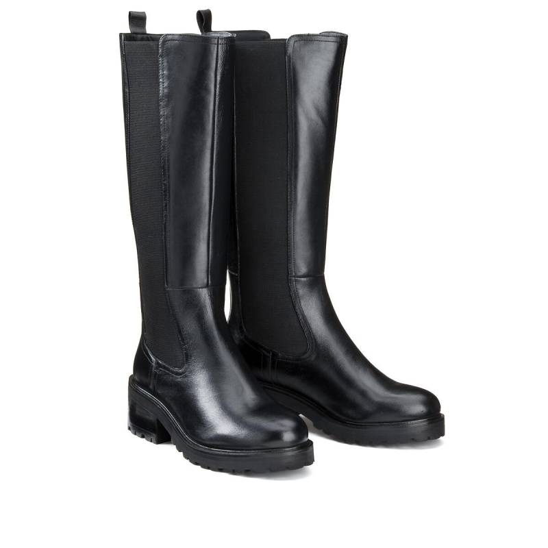 Stiefel Mit Dehneinsatz Und Profilsohle Damen Schwarz 43 von La Redoute Collections