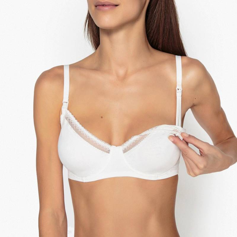 Still-bh Aus Mikrofaser Damen Weiss E/80 von La Redoute Collections