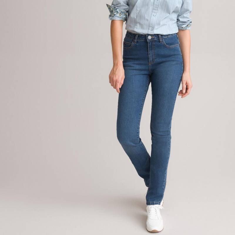 Straight-jeans Damen Blau 38 von La Redoute Collections