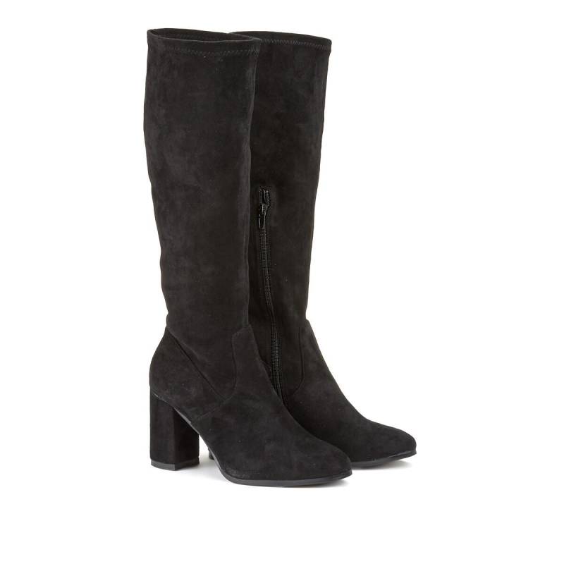 Stretch-stiefel Mit Absatz Damen Schwarz 36 von La Redoute Collections