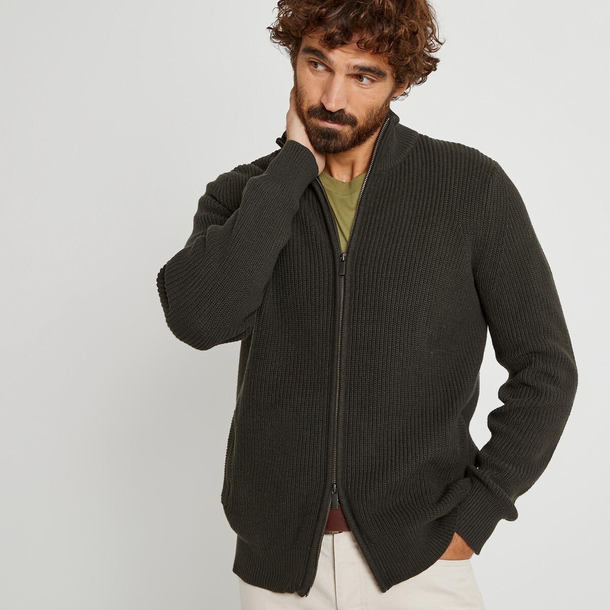 Strickjacke Aus Bio-baumwolle Herren Grau XXL von La Redoute Collections