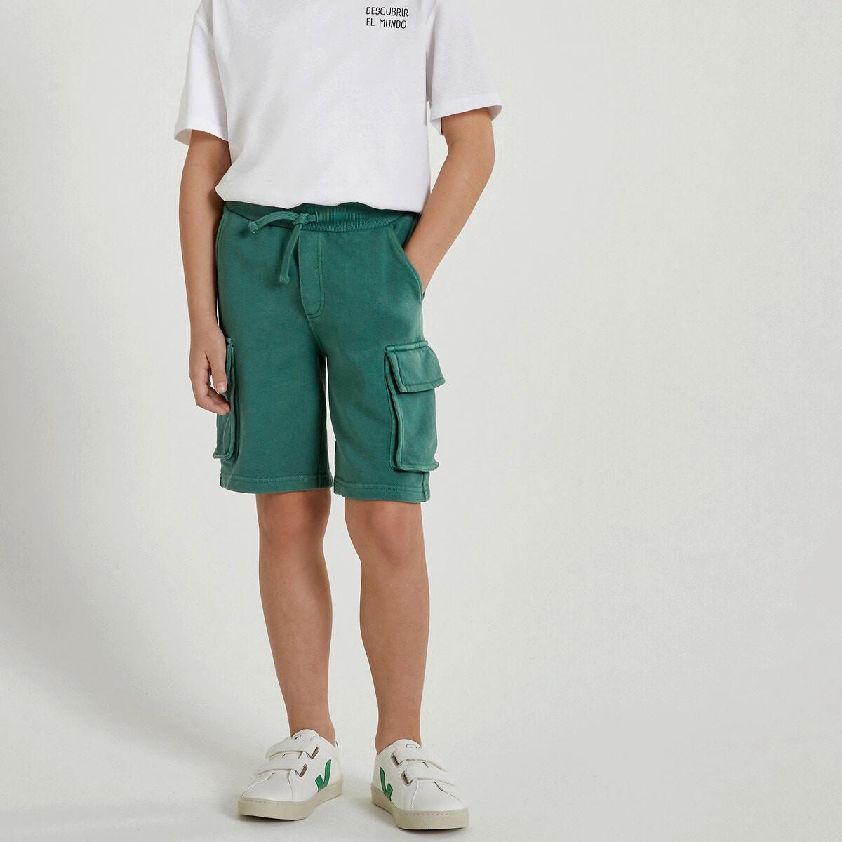 Sweat-bermudas Jungen Grün 102 von La Redoute Collections