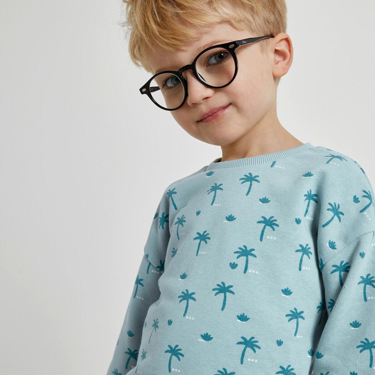 Sweatshirt Mit Rundem Ausschnitt Und Hawaii-print Unisex Blau 12 mese von La Redoute Collections