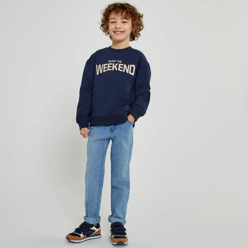 Sweatshirt Mit Rundhals Jungen Blau 126 von La Redoute Collections